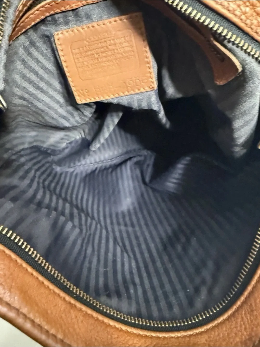 Coach leather bucket